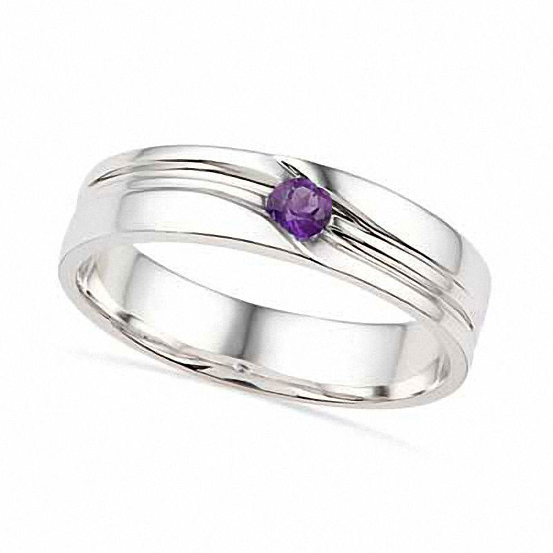 Image of ID 1 Amethyst Ring in Sterling Silver