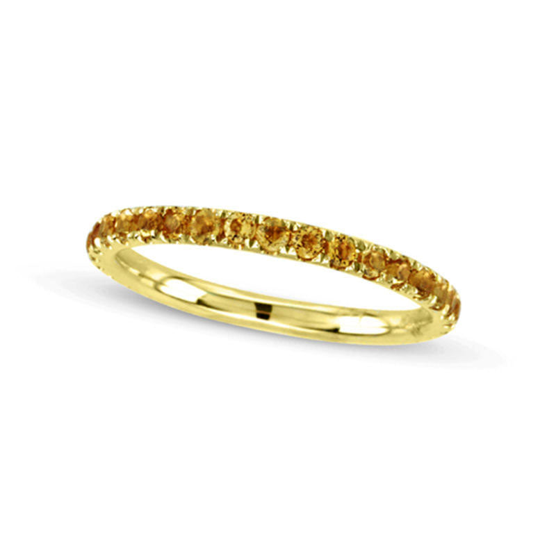 Image of ID 1 Citrine Eternity Band in Solid 14K Gold