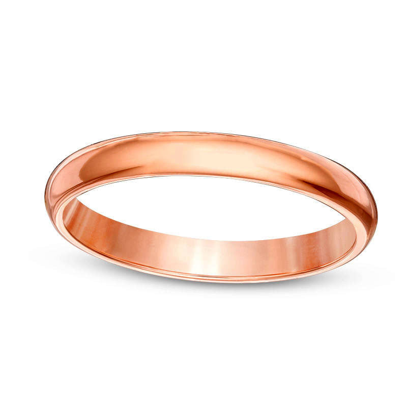 Image of ID 1 Ladies' 20mm Wedding Band in Solid 10K Rose Gold