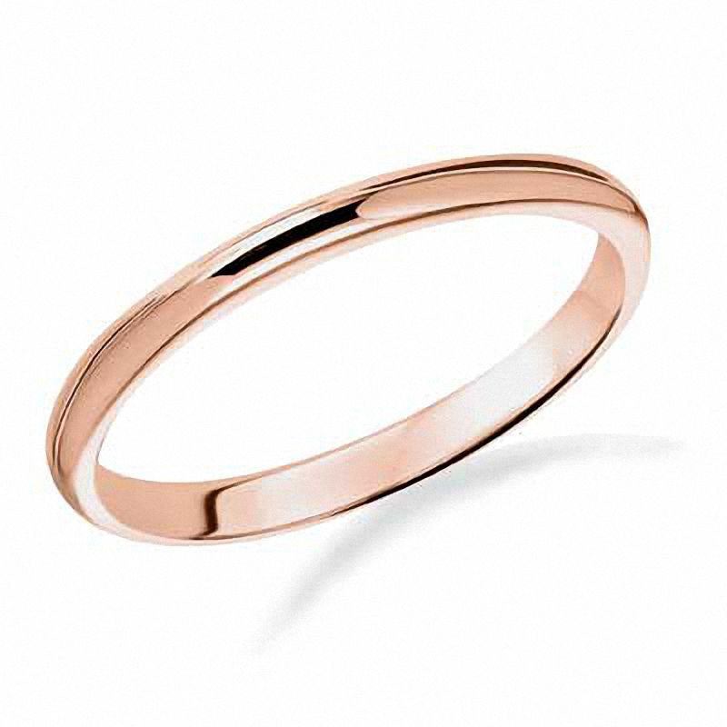 Image of ID 1 Ladies' 20mm Wedding Band in Solid 14K Rose Gold