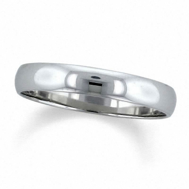 Image of ID 1 Ladies' 4mm Wedding Band in Solid 14K White Gold