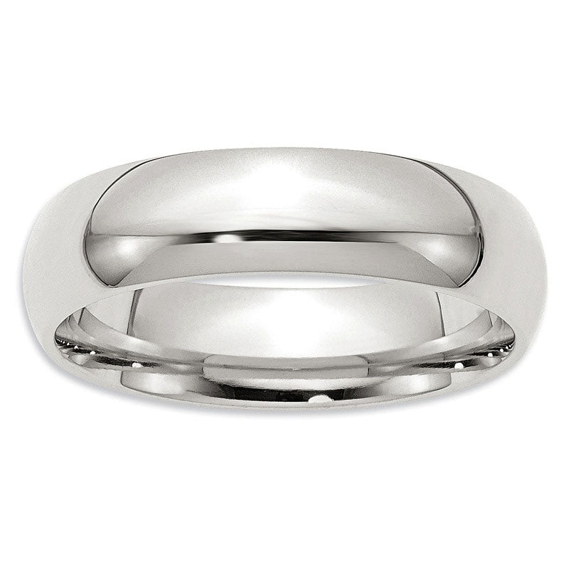 Image of ID 1 Ladies' 60mm Comfort Fit Wedding Band in Sterling Silver