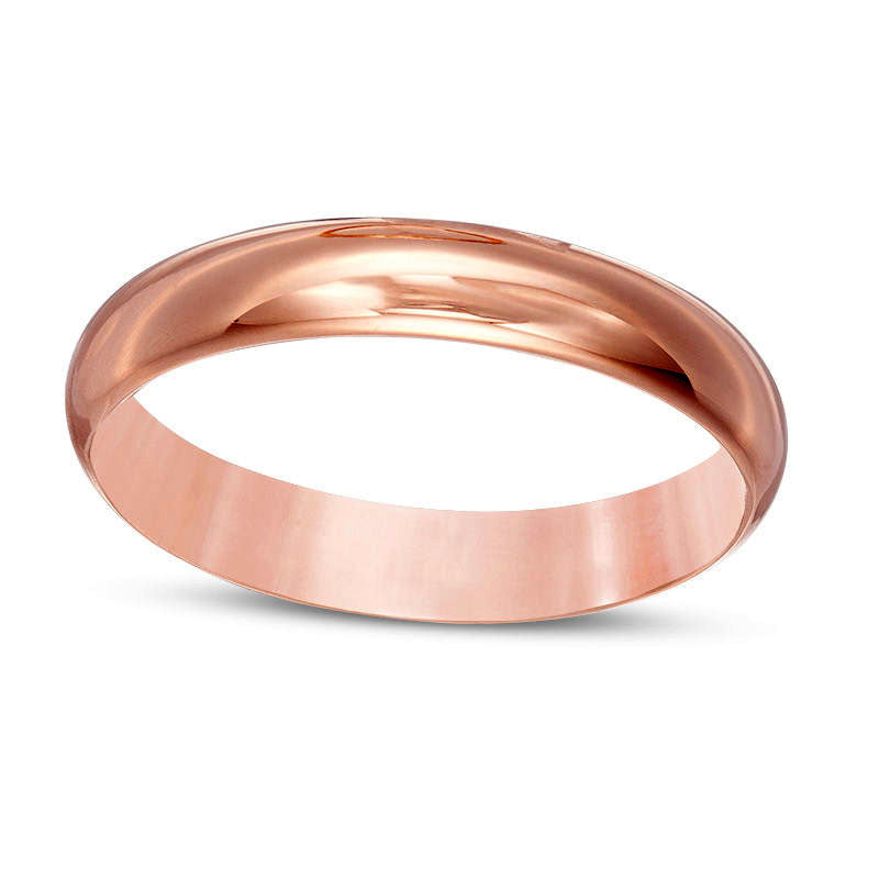 Image of ID 1 Men's 40mm Lightweight Comfort-Fit Wedding Band in Solid 10K Rose Gold