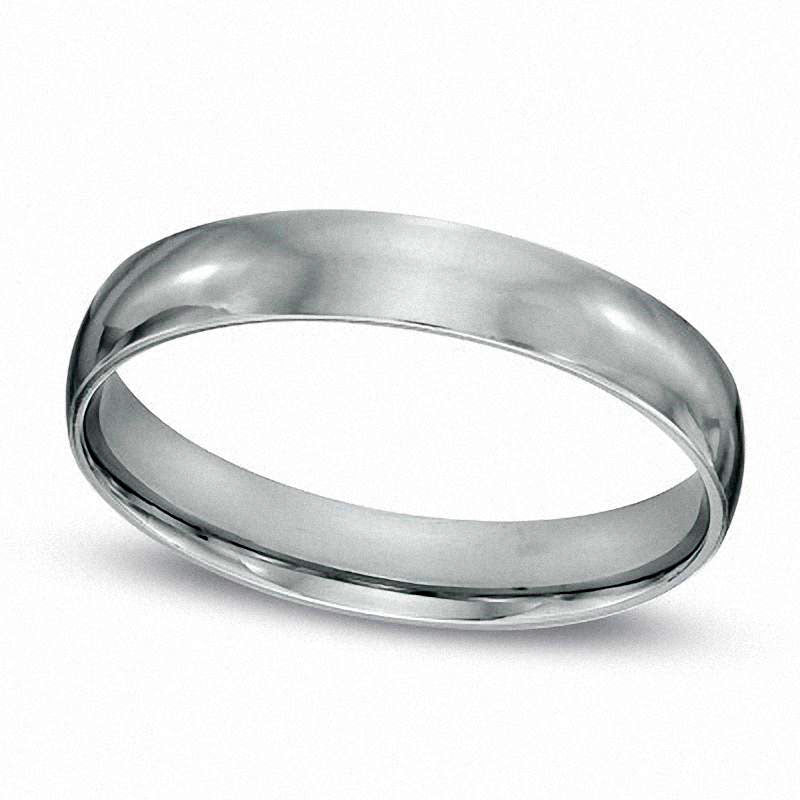 Image of ID 1 Men's 40mm Polished Comfort Fit Wedding Band in Sterling Silver