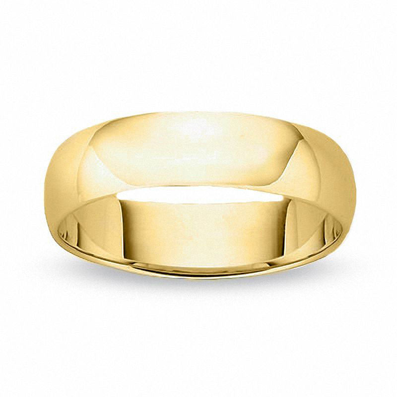 Image of ID 1 Men's 45mm Low Dome Wedding Band in Solid 14K Gold