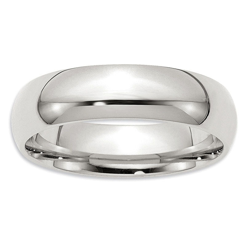 Image of ID 1 Men's 60mm Comfort Fit Wedding Band in Sterling Silver