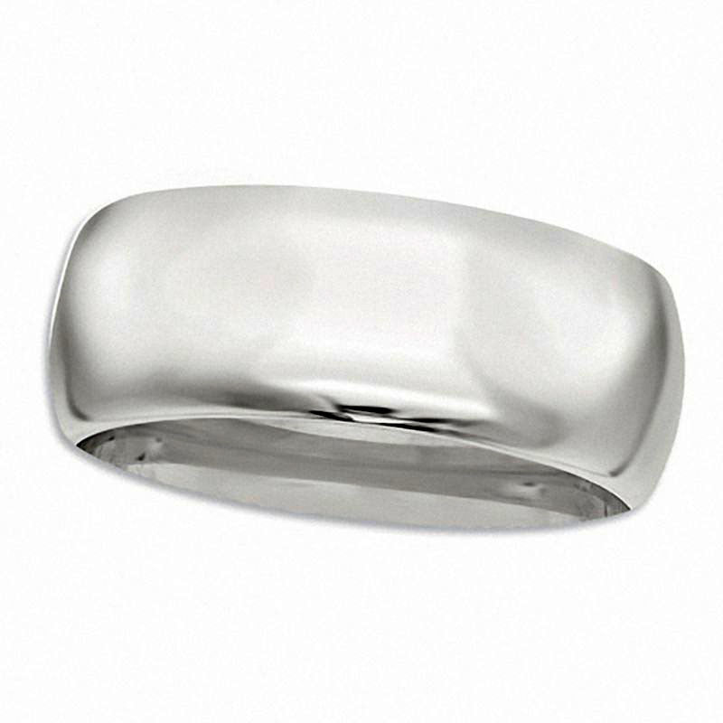 Image of ID 1 Men's 70mm Comfort Fit Milgrain Wedding Band in Sterling Silver
