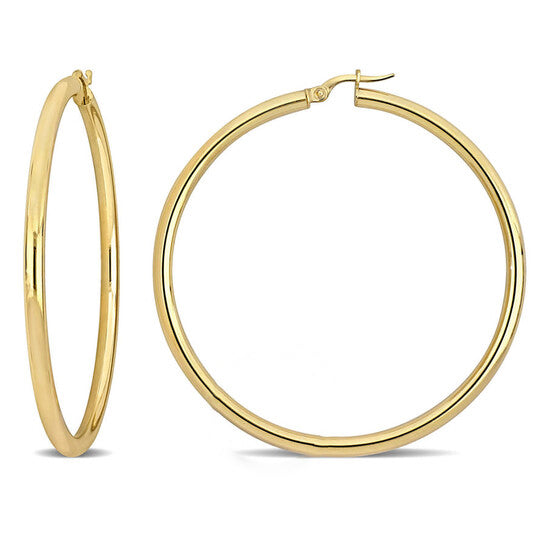 Image of ID 1 Original Amour 575mm Hoop Earrings in 14k Yellow Gold