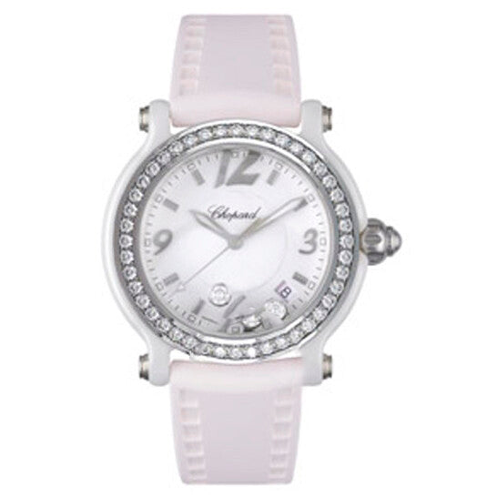 Image of ID 1 Original Chopard Happy Sport Ceramic Ladies Watch 288507-9012