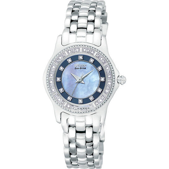 Image of ID 1 Original Citizen Riega Diamond Steel Ladies Watch EP5630-55Y