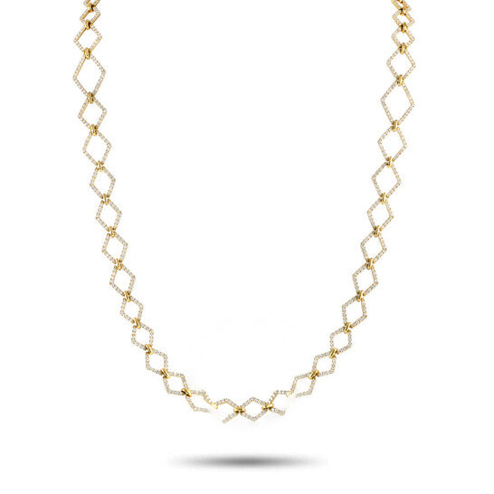 Image of ID 1 Original LB Exclusive 18K Yellow Gold 1060ct Diamond Necklace