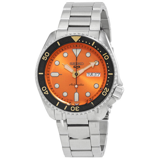 Image of ID 1 Original Seiko 5 Automatic Orange Dial Men's Watch SRPD59