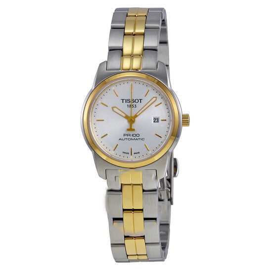 Image of ID 1 Original Tissot PR100 Automatic Silver Dial Ladies Watch T0493072203100