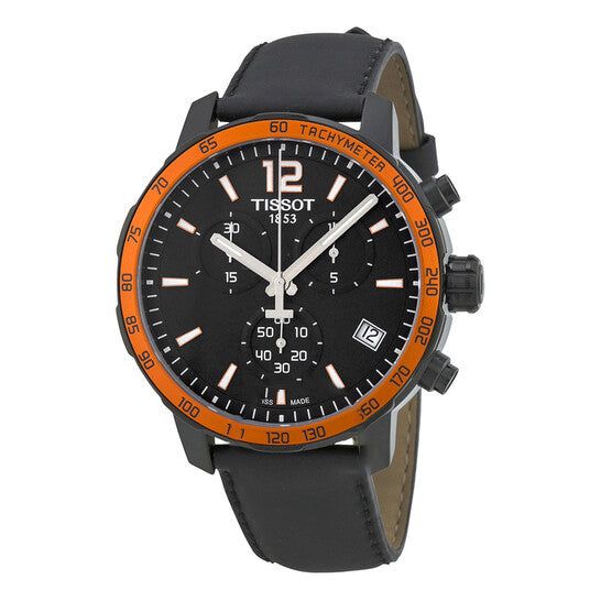 Image of ID 1 Original Tissot Quickster Chronograph Black Dial Men's Watch T0954173605701