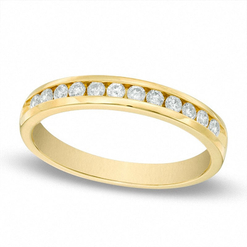 Image of ID 1 Previously Owned - 025 CT TW Natural Diamond Band in Solid 14K Gold