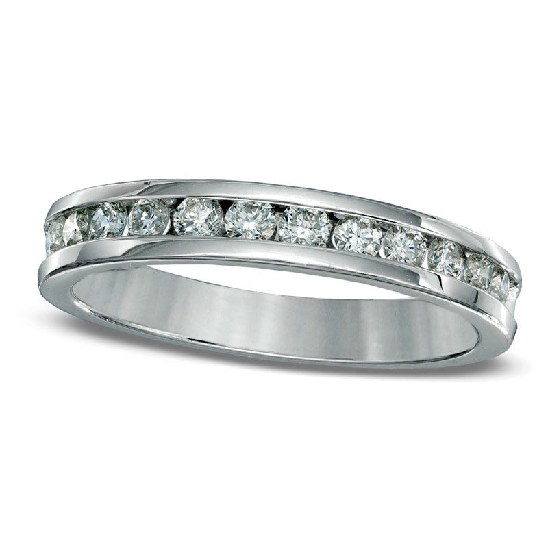 Image of ID 1 Previously Owned - 050 CT TW Natural Diamond Anniversary Band in Solid 10K White Gold
