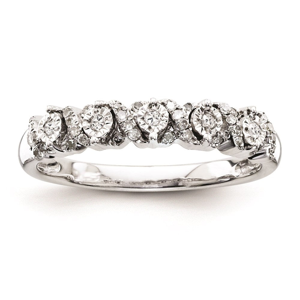 Image of ID 1 Sterling Silvadium Belle Amore Diamond Ring