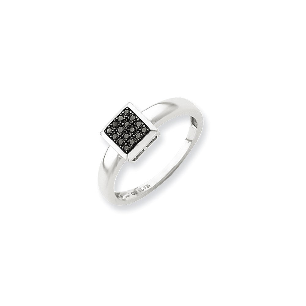 Image of ID 1 Sterling Silver Black Diamond Ring