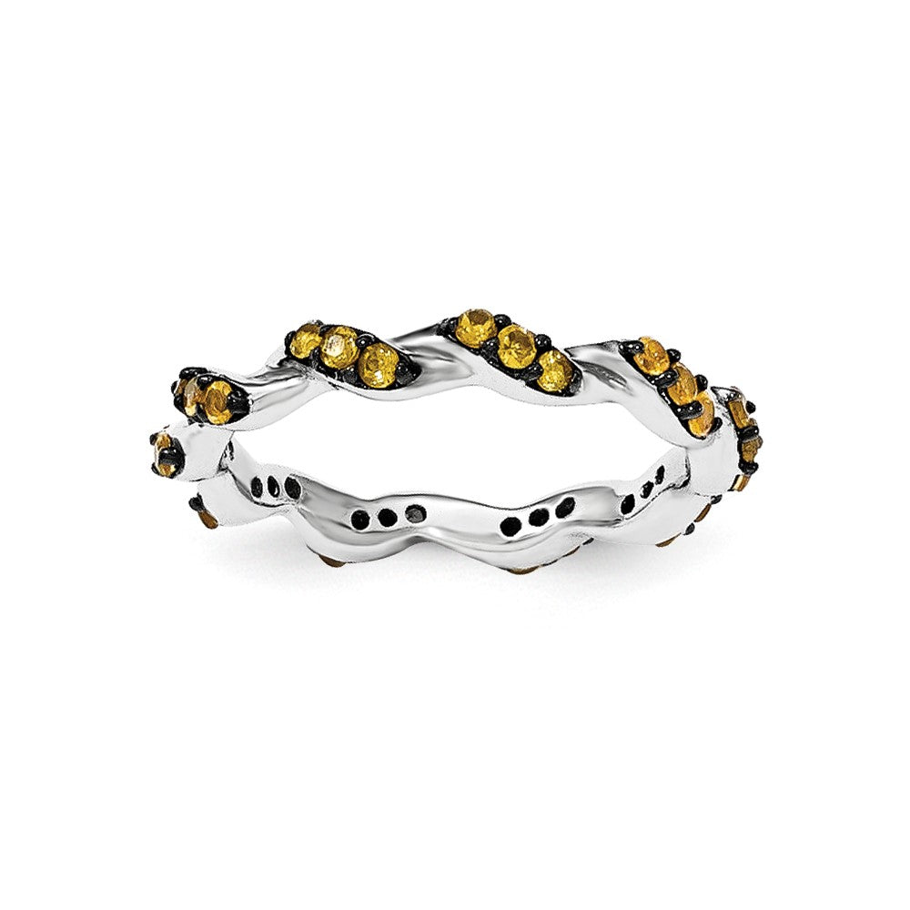 Image of ID 1 Sterling Silver Citrine Eternity Ring