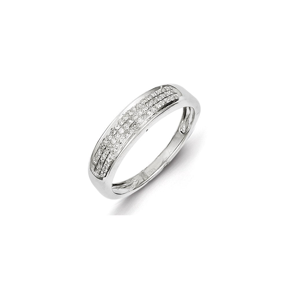Image of ID 1 Sterling Silver Diamond Ladies Band