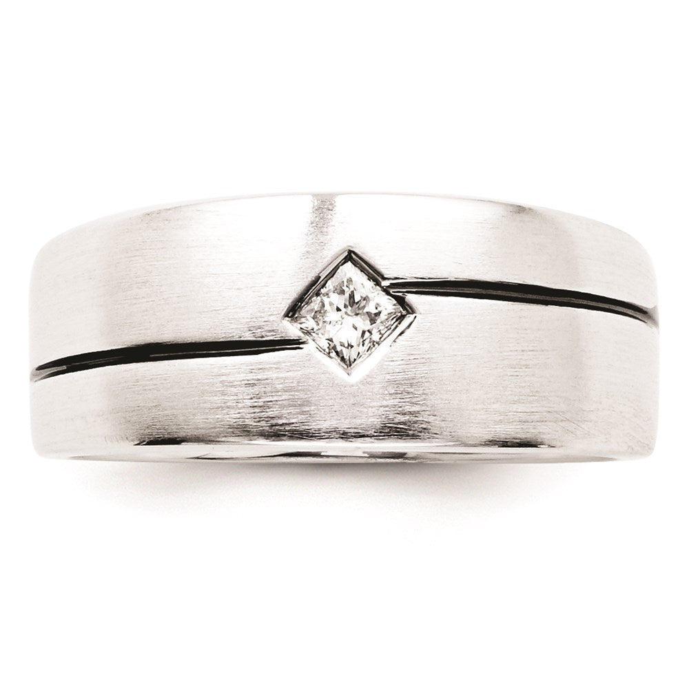 Image of ID 1 Sterling Silver Diamond Men's Ring