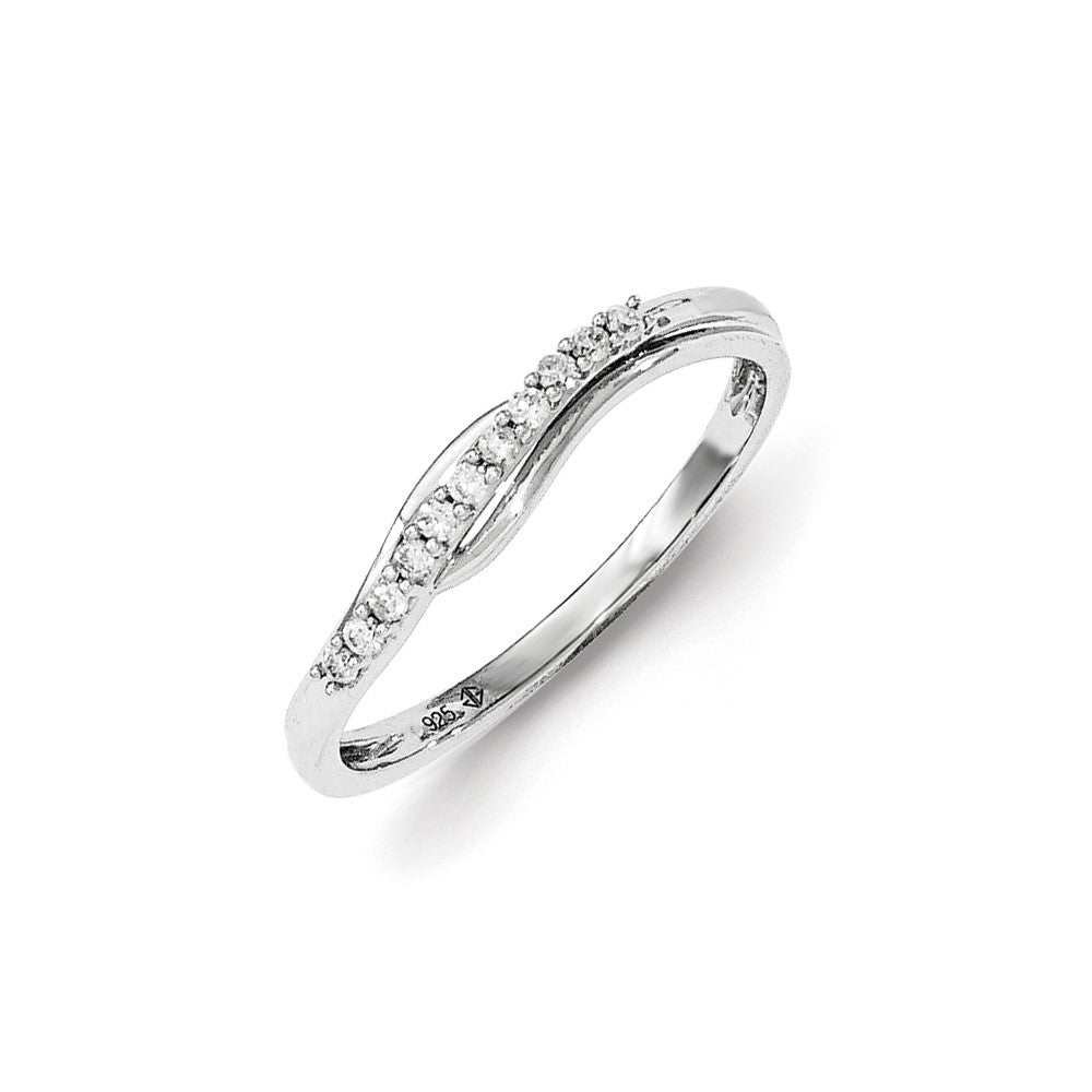 Image of ID 1 Sterling Silver Diamond Polished Ring
