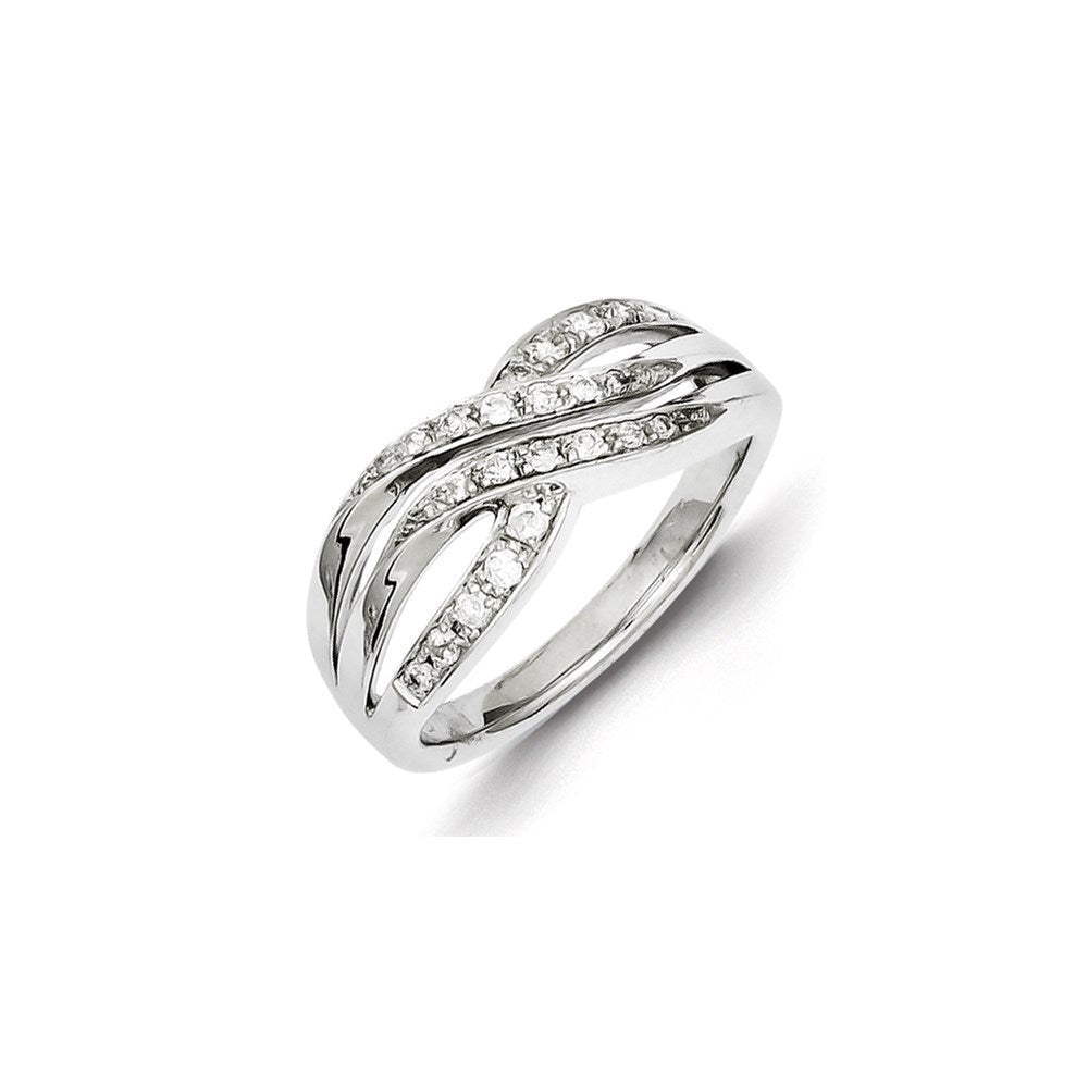 Image of ID 1 Sterling Silver & Diamond Ring