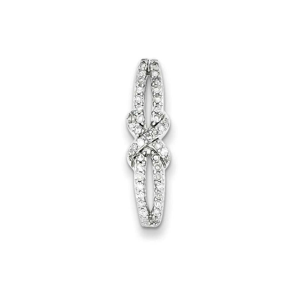 Image of ID 1 Sterling Silver Diamond Slide Pendant