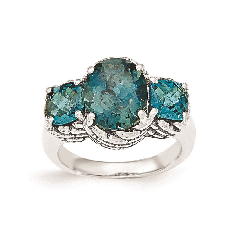 Image of ID 1 Sterling Silver London Blue Topaz Ring