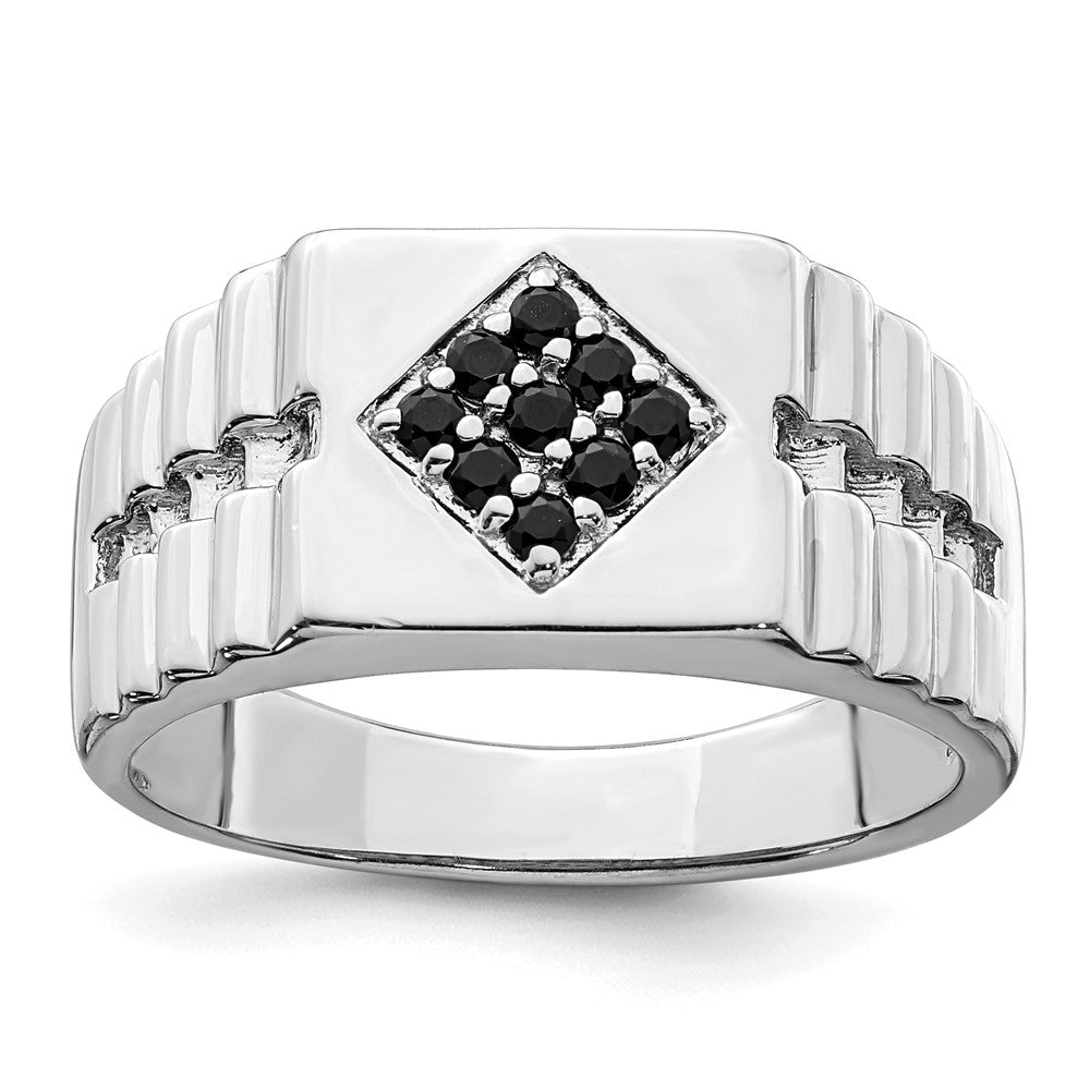 Image of ID 1 Sterling Silver Men's Onyx Ring