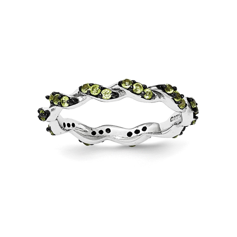 Image of ID 1 Sterling Silver Peridot Eternity Ring