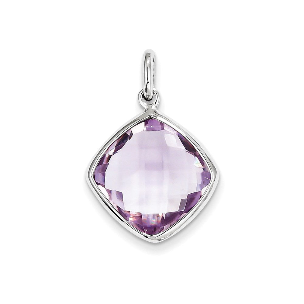 Image of ID 1 Sterling Silver Pink Quartz Pendant