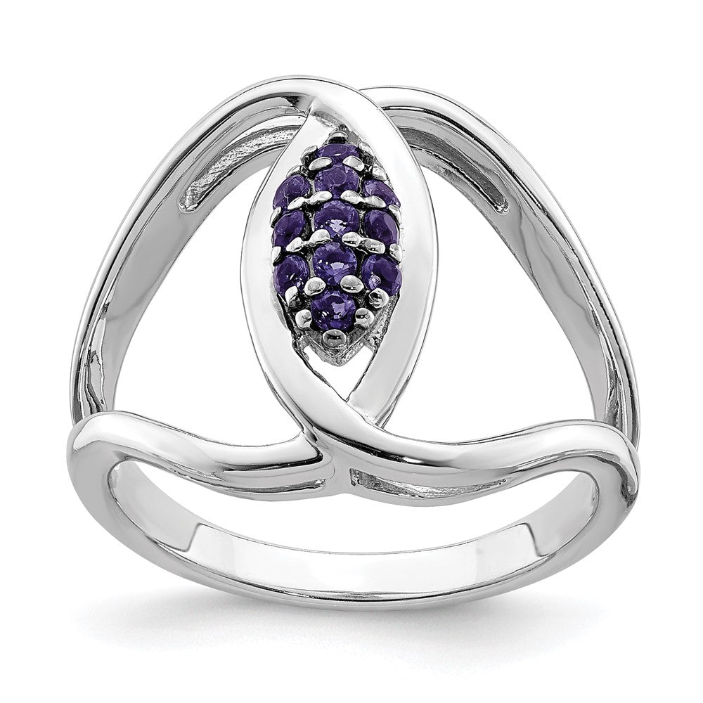 Image of ID 1 Sterling Silver Rhod-plat Iolite Ring