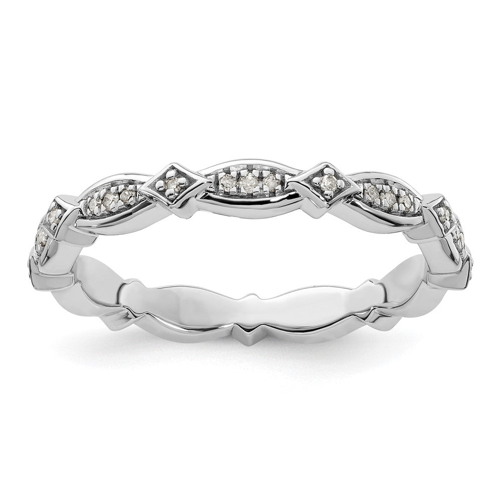 Image of ID 1 Sterling Silver Stackable Expressions Diamond Ring