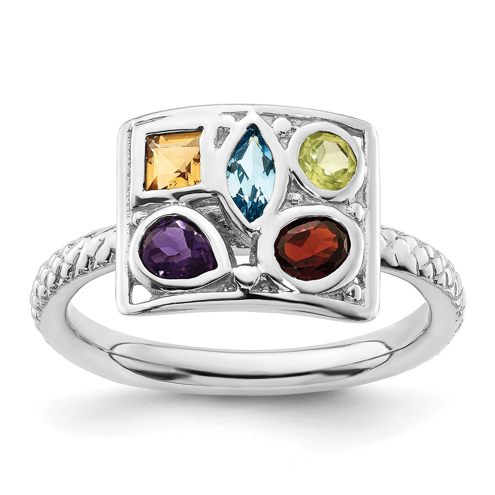Image of ID 1 Sterling Silver Stackable Expressions Gemstone Ring