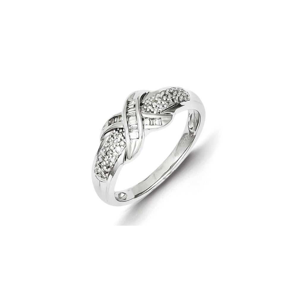 Image of ID 1 Sterling Silver Textured Diamond Ring