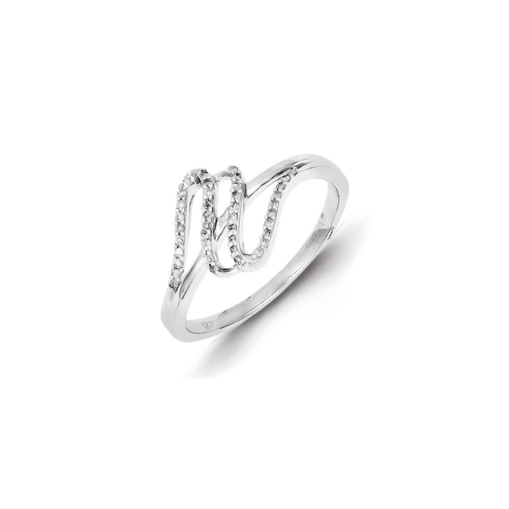 Image of ID 1 Sterling Silver Twist Diamond Ring