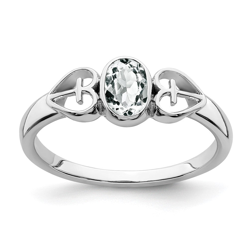 Image of ID 1 Sterling Silver White Topaz Ring