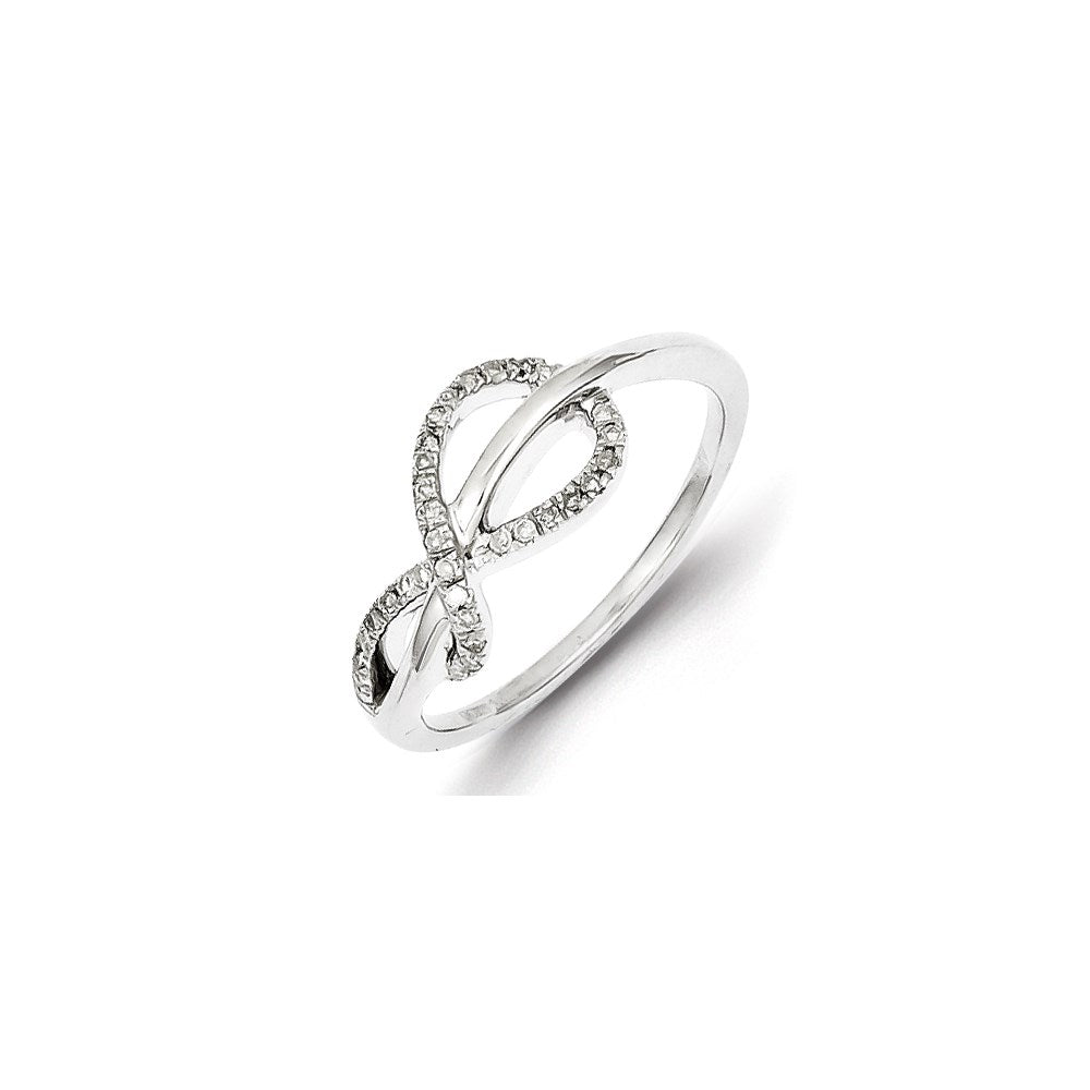 Image of ID 1 Sterling Silver w/ Diamond Design Ring