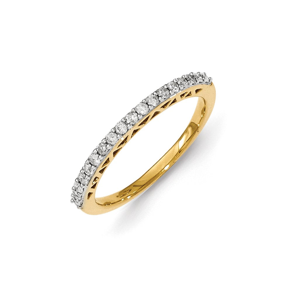 Image of ID 1 Sterling Silver w/Gold-plating Polished Diamond Ring