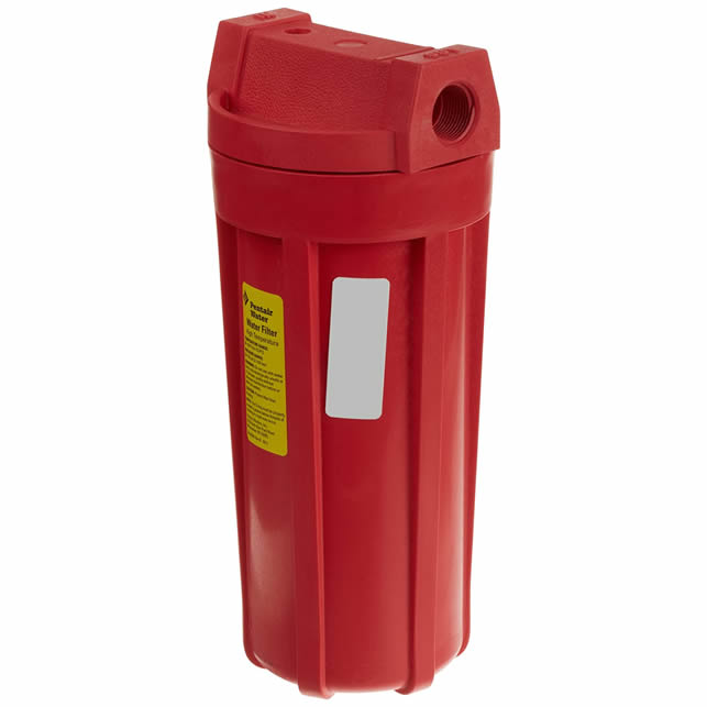 Image of ID 1190369448 Pentek - Standard 10" High Temperature Nylon Filter Housing - Red/Red - 3/4" NPT - No Pressure Release