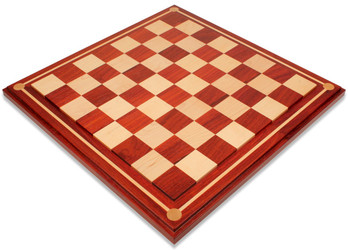 Image of ID 1200655582 Mission Craft African Padauk & Maple Solid Wood Chess Board - 225" Squares