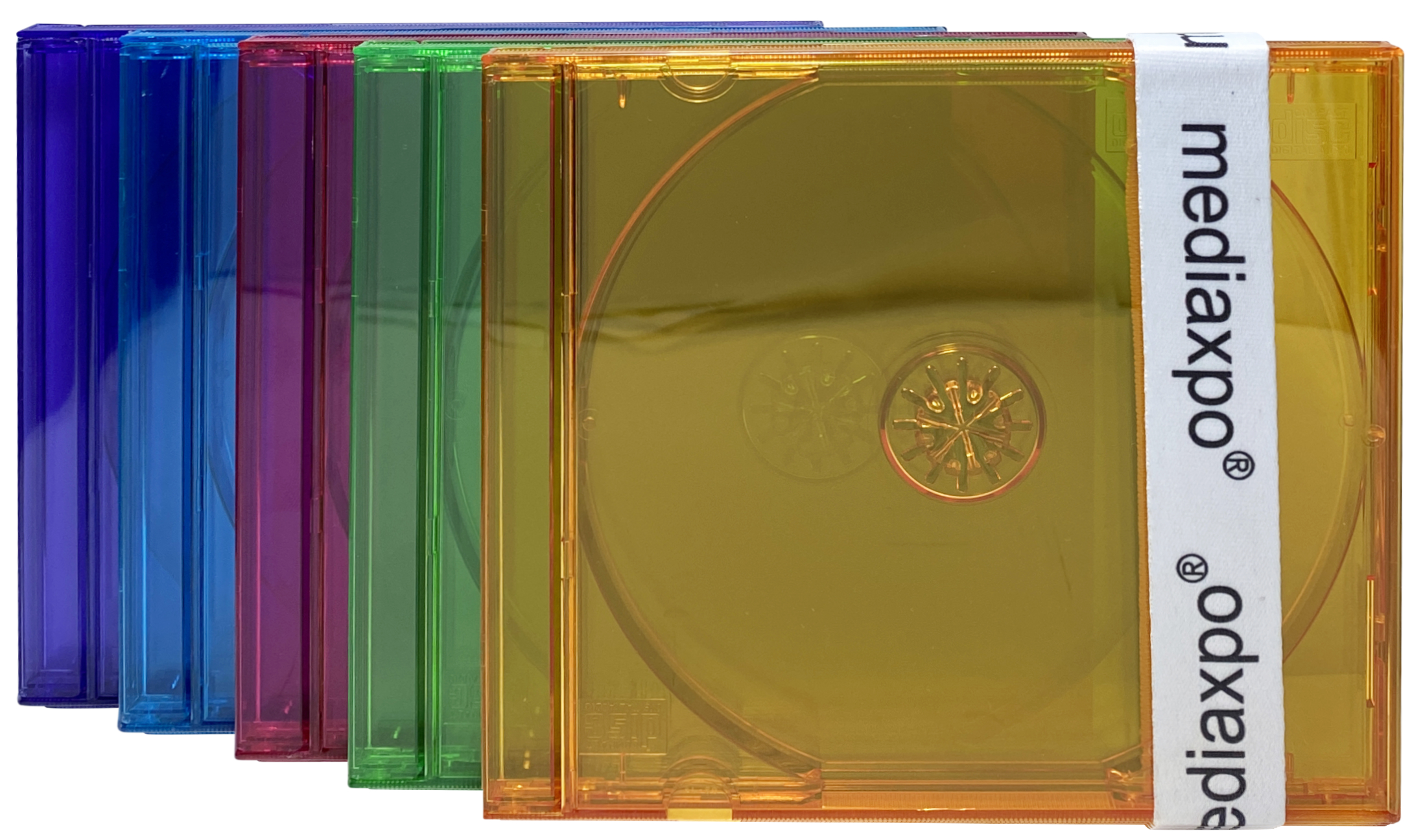Image of ID 1214259006 100 STANDARD Assorted Clear Color CD Jewel Case