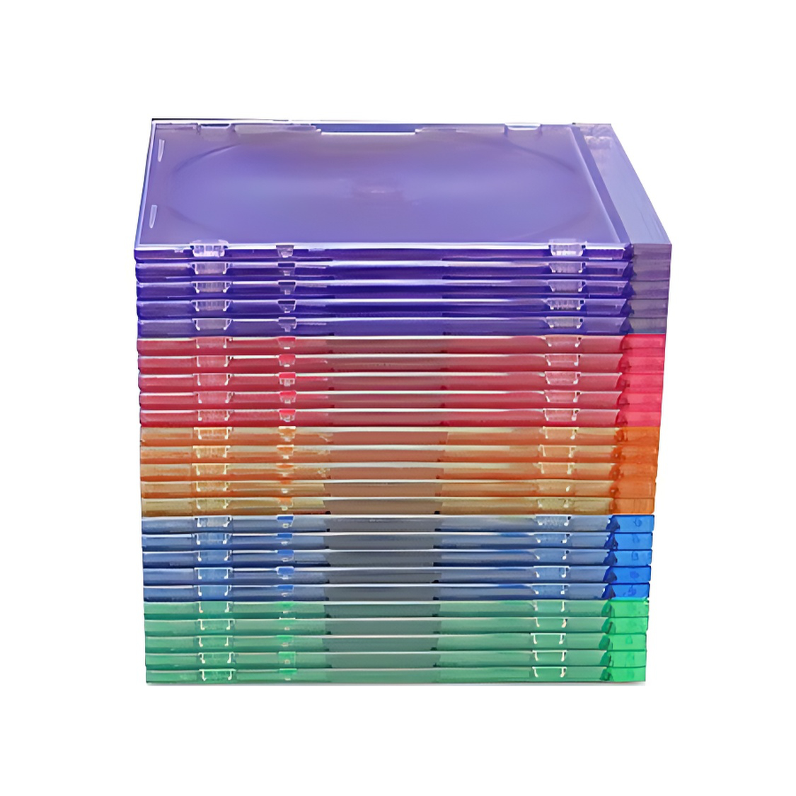 Image of ID 1214259013 1000 SLIM ASSORTED Color CD Jewel Cases