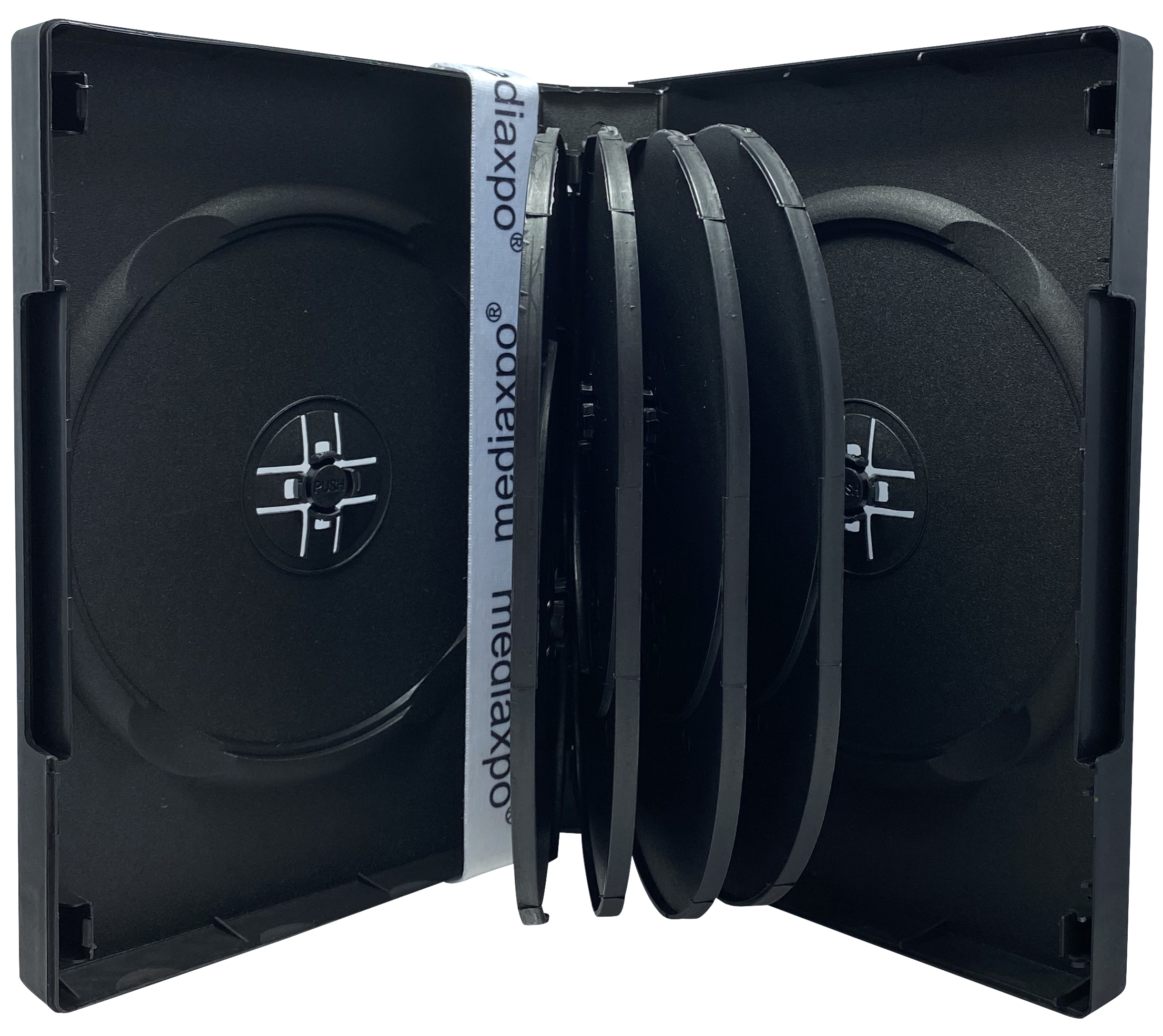 Image of ID 1214259096 100 Black 10 Disc DVD Cases