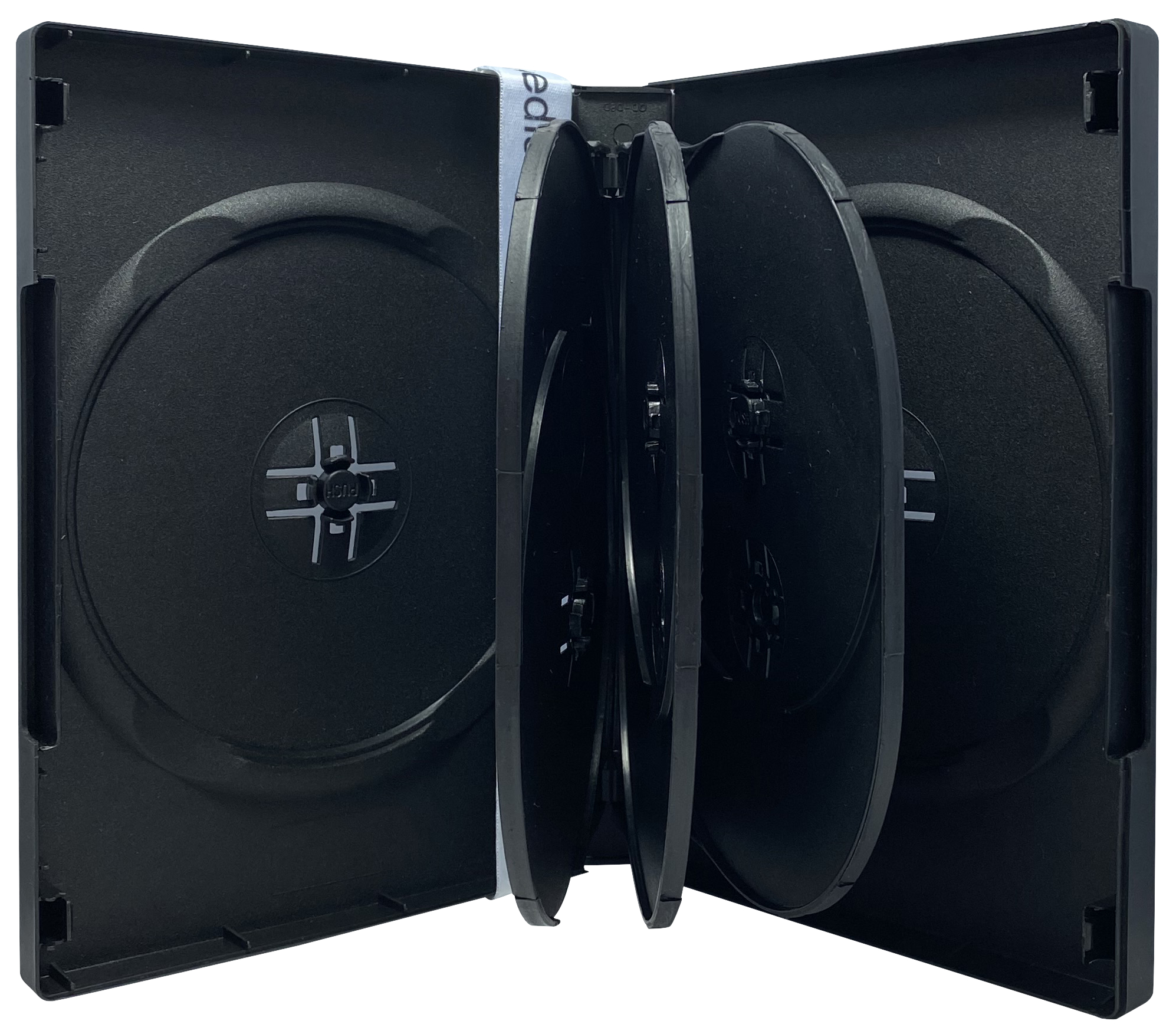 Image of ID 1214259144 300 Black 8 Disc DVD Cases