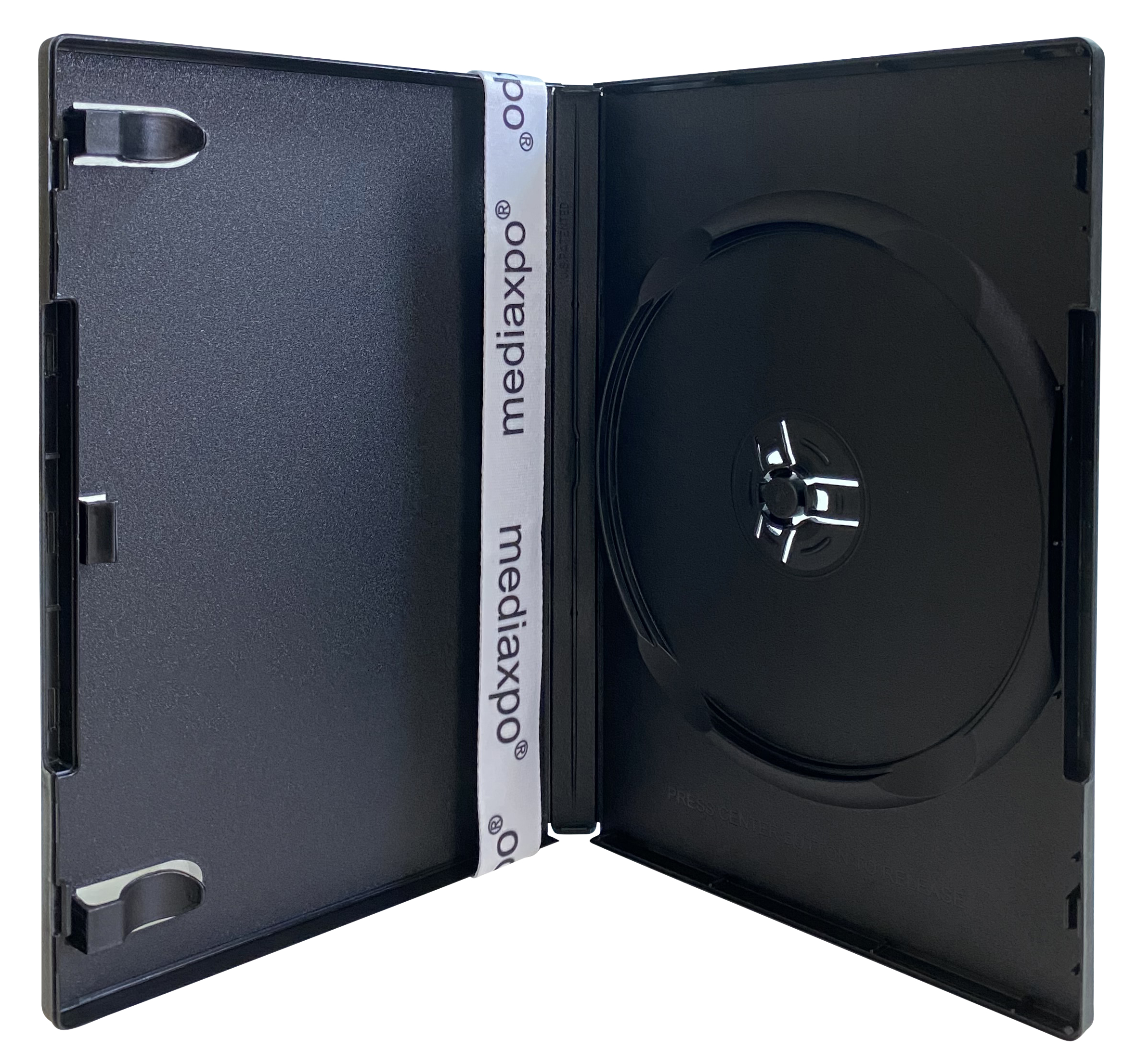 Image of ID 1214259183 400 PREMIUM STANDARD Black Single DVD Cases 14MM (100% New Material)