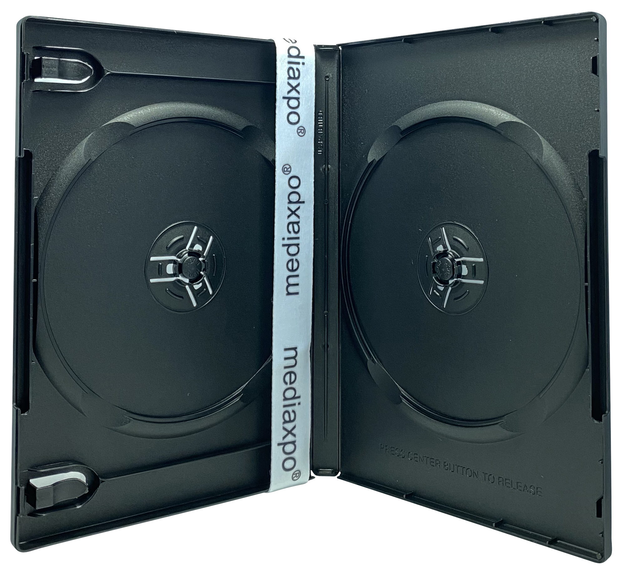 Image of ID 1214259245 400 PREMIUM STANDARD Black Double DVD Cases (100% New Material)