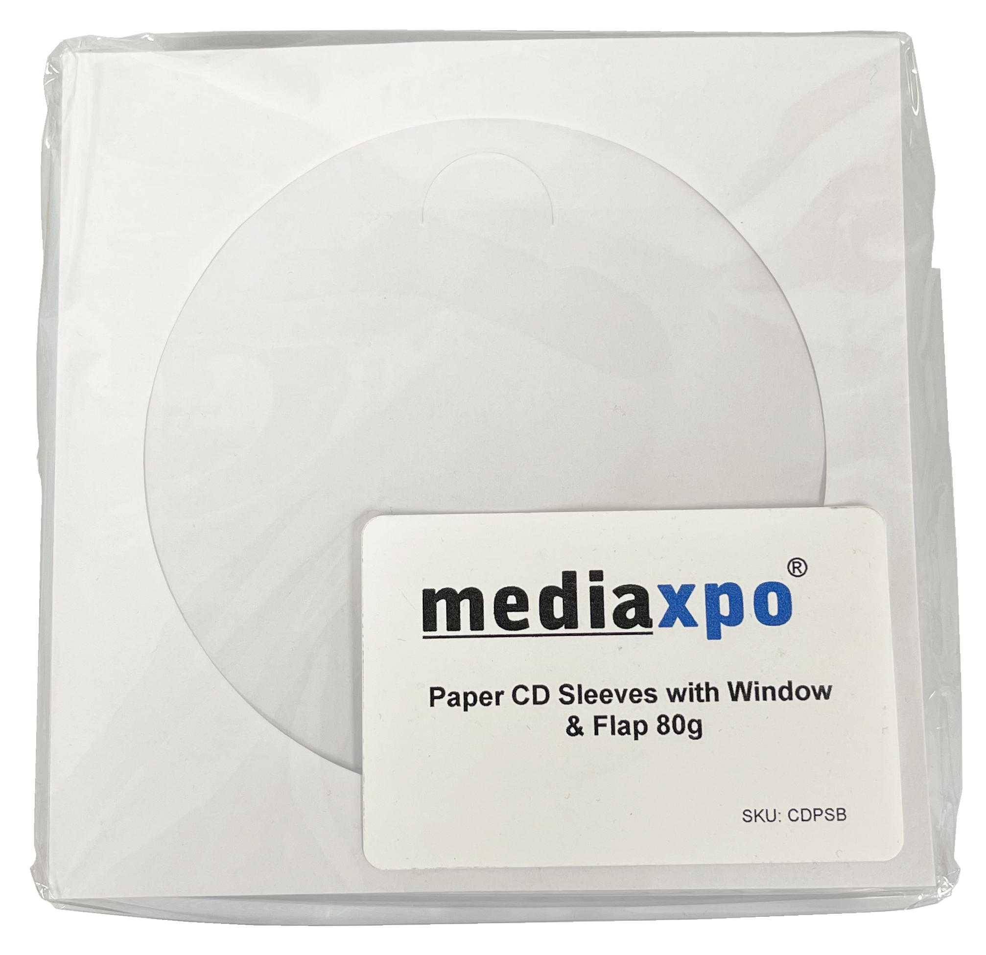 Image of ID 1214259785 10000 Paper CD Sleeves with Window & Flap 80g