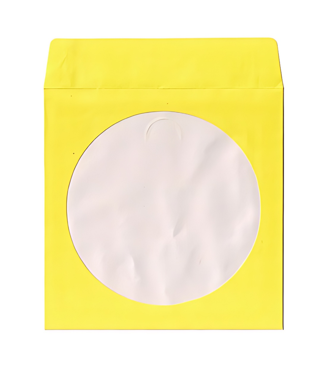 Image of ID 1214259797 2000 Yellow Color Paper CD Sleeves with Window & Flap